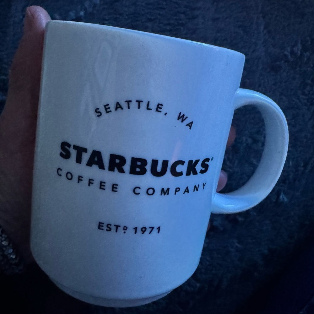 Starbucks White Ceramic Mug 14 oz